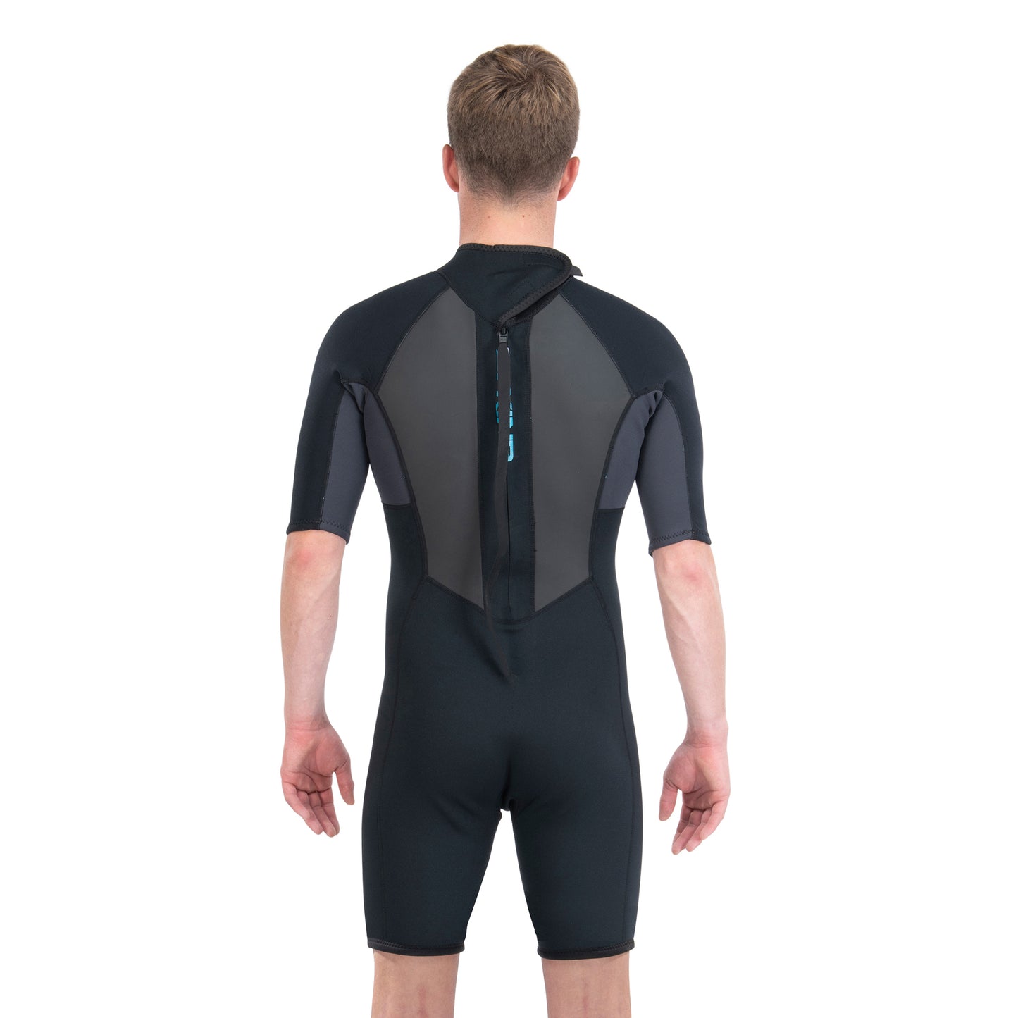 Dakine Mens Quantum Back Zip Shorty 2\2mm F\L (Black / Grey)