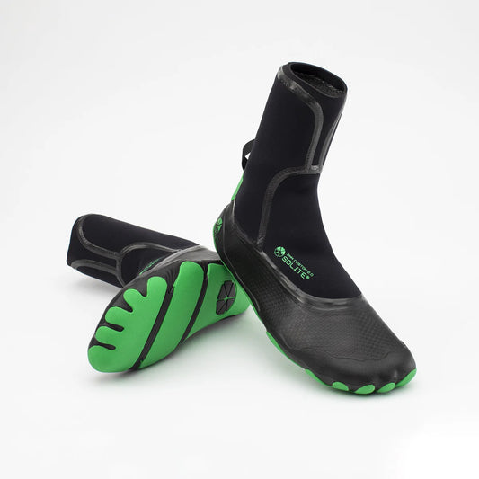 Solite 3mm Custom 2.0 Wetsuit Boots - Black / Green