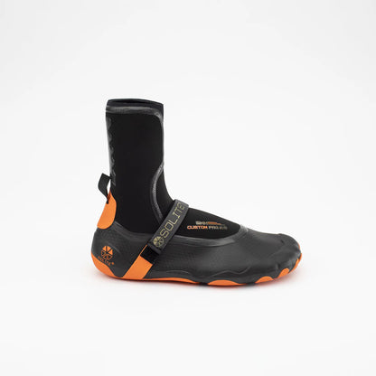 Solite 5mm Custom Pro Wetsuit Boots - Black / Orange