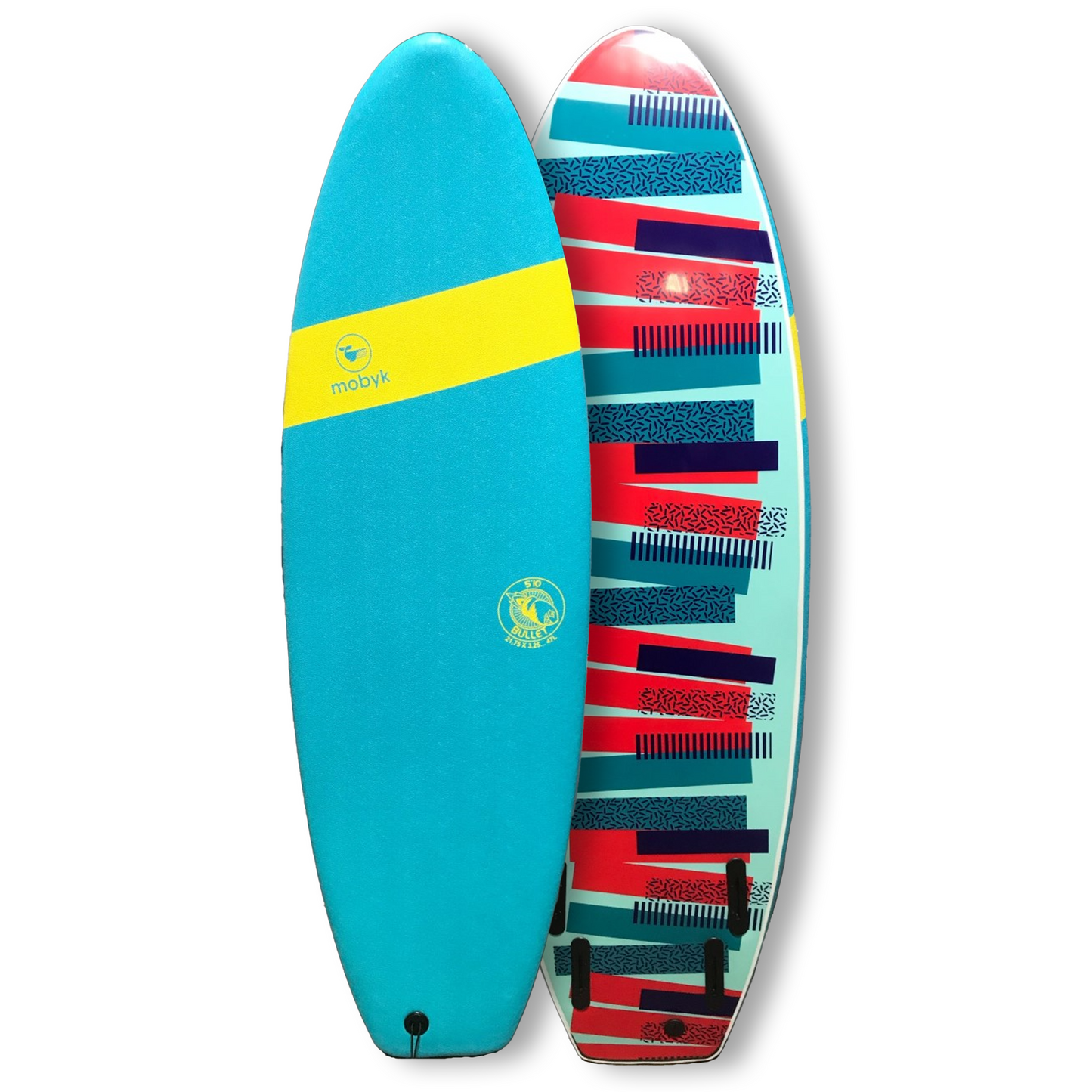 Mobyk 5'4 Bullet Softboard - Turquoise