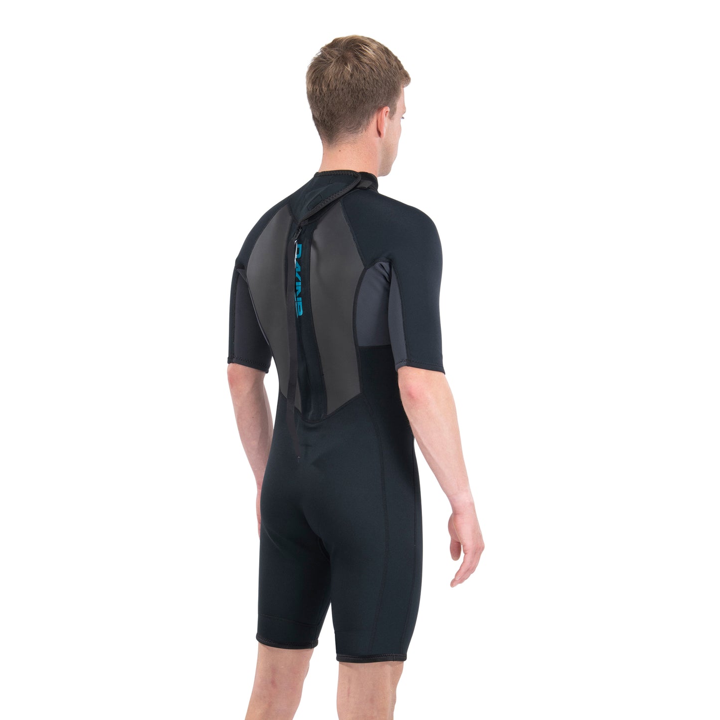 Dakine Mens Quantum Back Zip Shorty 2\2mm F\L (Black / Grey)