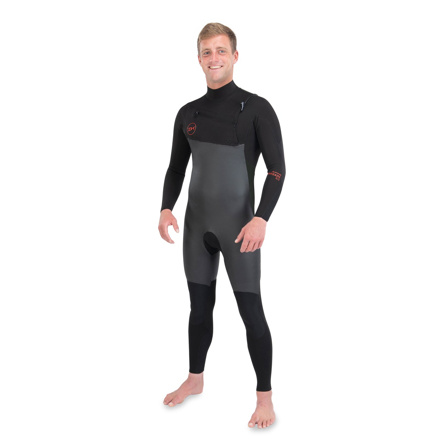 Dakine Mens Renegade Wind Chest Zip 5/4/3mm Full Wetsuit (Black)