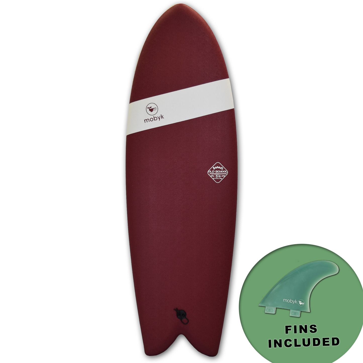 Mobyk 5'8 Old School Softboard - Stout